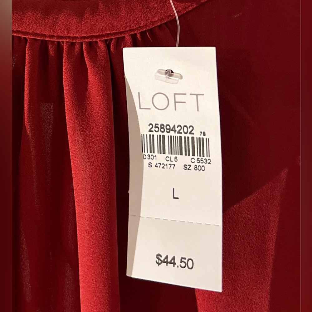 Red Sleeveless Blouse from LOFT - Picture 4 of 4